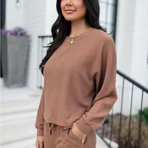 Cozy Brown Matching Set